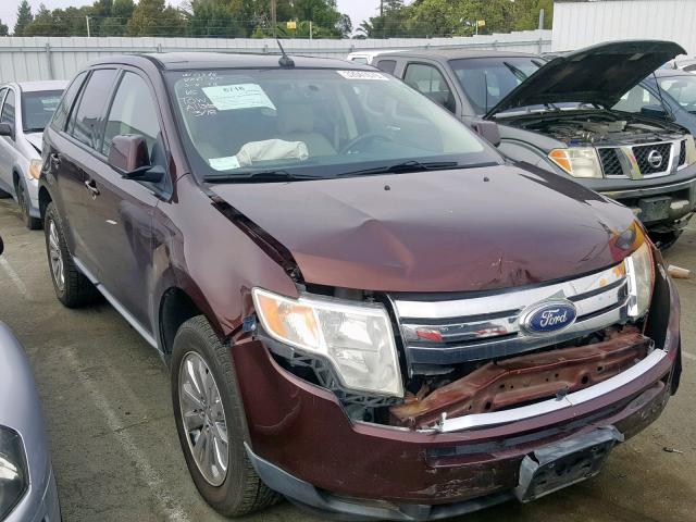 2FMDK4JC2ABB69346 - 2010 FORD EDGE SEL MAROON photo 1