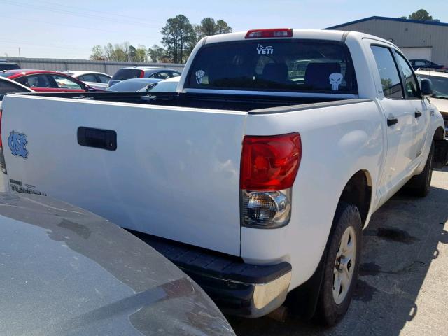 5TBEV54117S468357 - 2007 TOYOTA TUNDRA CRE WHITE photo 4