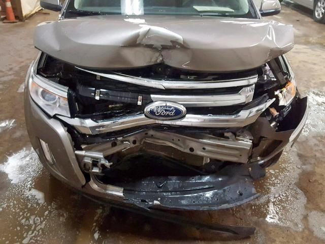 2FMDK3KC5DBA08051 - 2013 FORD EDGE LIMIT GRAY photo 7