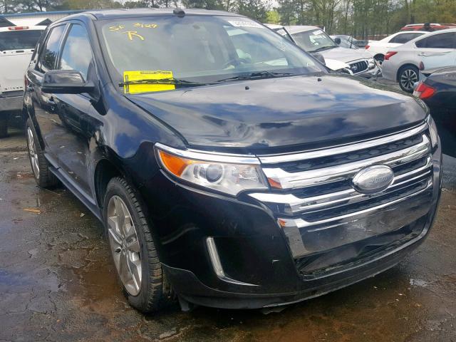 2FMDK3J90CBA01979 - 2012 FORD EDGE SEL BLACK photo 1