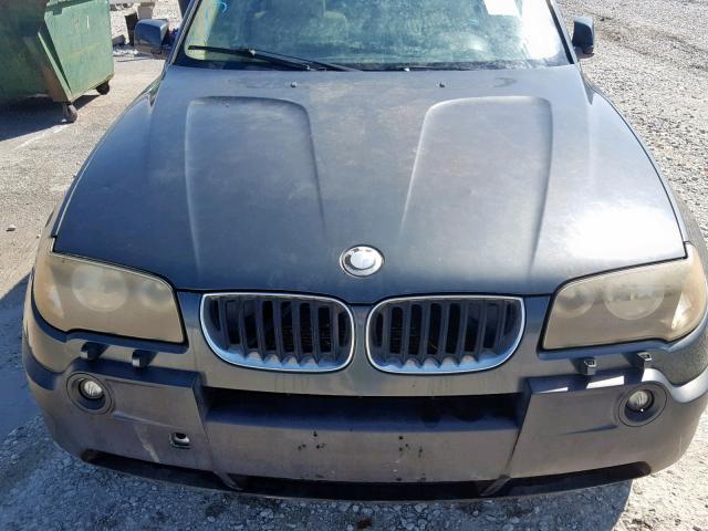 WBXPA93414WD01206 - 2004 BMW X3 3.0I GRAY photo 9