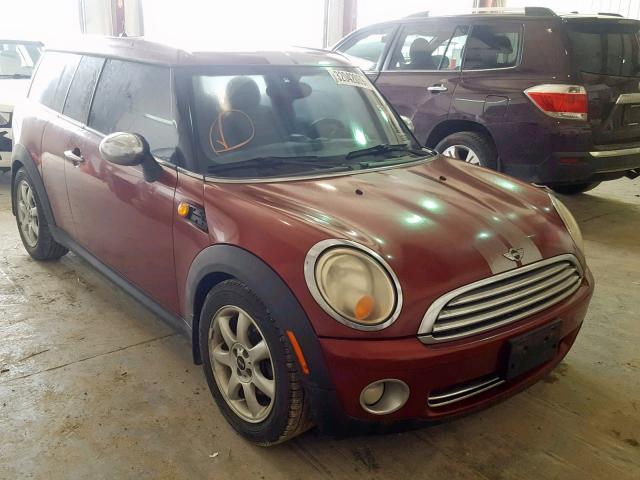 WMWML33559TN69470 - 2009 MINI COOPER CLU BURGUNDY photo 1