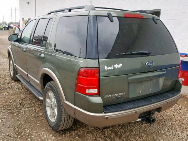 1FMZU74E43UC42311 - 2003 FORD EXPLORER E GREEN photo 3