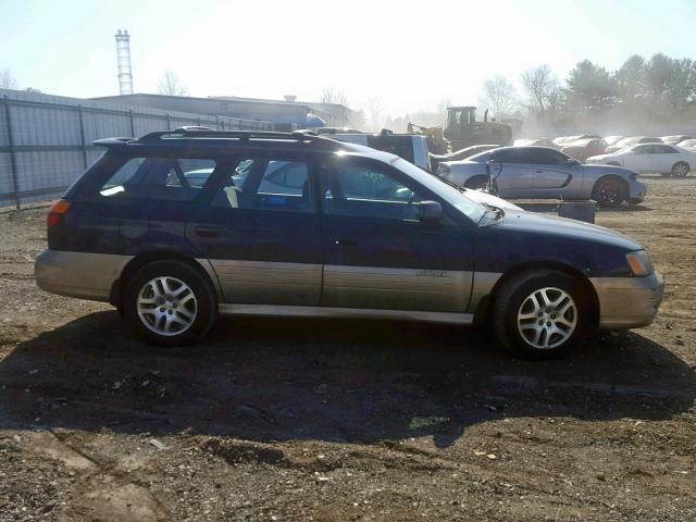 4S3BH6759Y7653077 - 2000 SUBARU LEGACY OUT BLUE photo 9