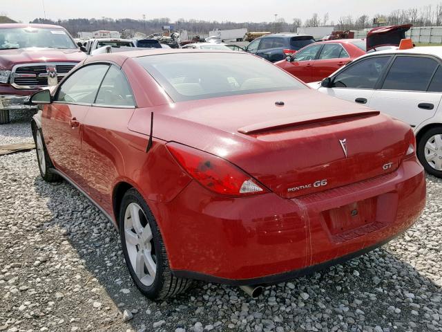 1G2ZH36NX74161113 - 2007 PONTIAC G6 GT RED photo 3