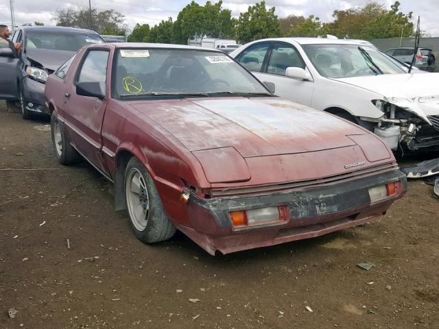 JB3BC54H6FZ803074 - 1985 DODGE CONQUEST BURGUNDY photo 1