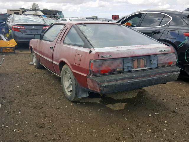 JB3BC54H6FZ803074 - 1985 DODGE CONQUEST BURGUNDY photo 3