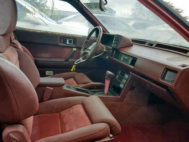 JB3BC54H6FZ803074 - 1985 DODGE CONQUEST BURGUNDY photo 5