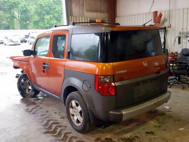 5J6YH18544L005640 - 2004 HONDA ELEMENT EX ORANGE photo 3