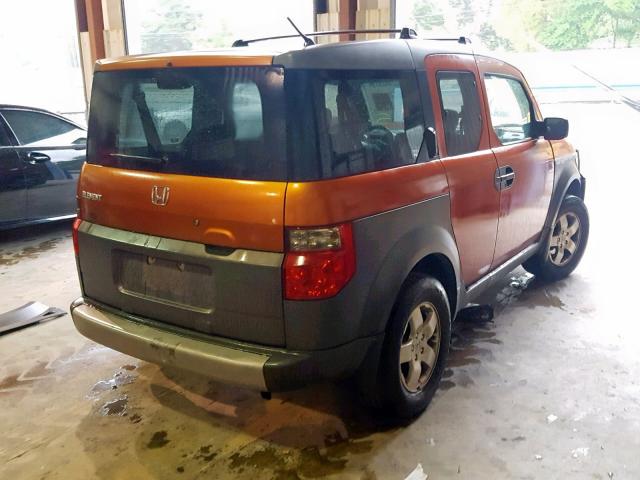 5J6YH18544L005640 - 2004 HONDA ELEMENT EX ORANGE photo 4