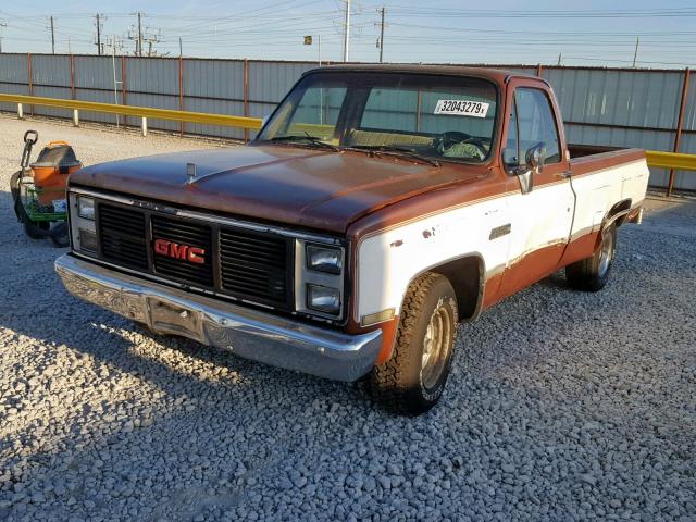 1GTDC14H4GJ504344 - 1986 GMC C1500 BROWN photo 2