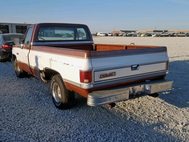 1GTDC14H4GJ504344 - 1986 GMC C1500 BROWN photo 3