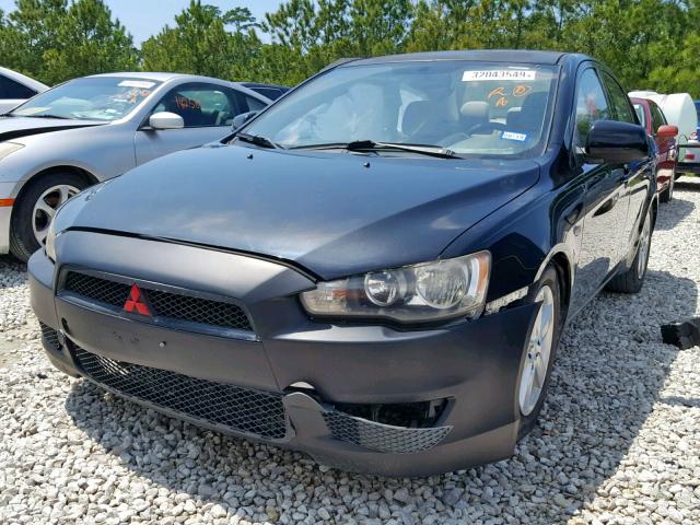 JA3AU26U18U011641 - 2008 MITSUBISHI LANCER ES BLACK photo 2