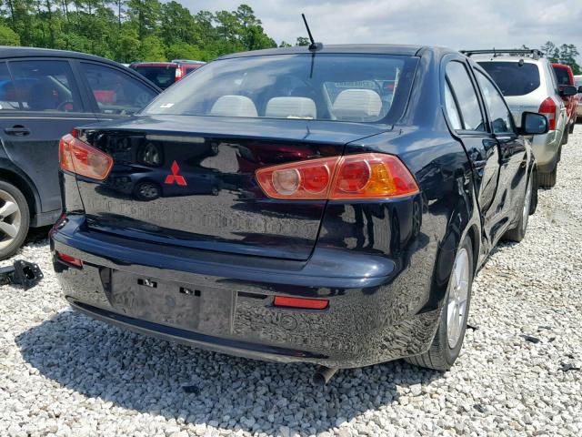 JA3AU26U18U011641 - 2008 MITSUBISHI LANCER ES BLACK photo 4