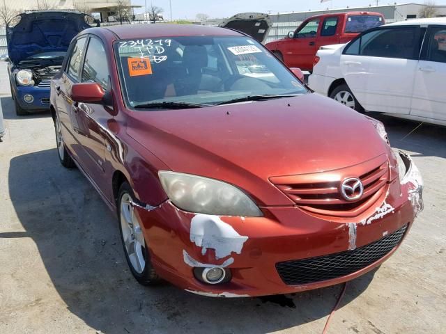 JM1BK143X61472299 - 2006 MAZDA 3 HATCHBAC MAROON photo 1