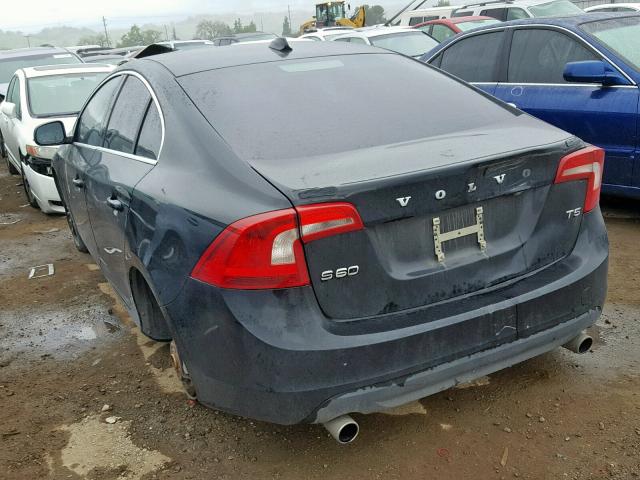 YV1622FS2C2105361 - 2012 VOLVO S60 T5 BLACK photo 3