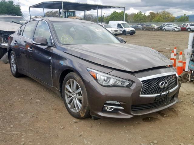 JN1BV7AP1FM351213 - 2015 INFINITI Q50 BASE BROWN photo 1