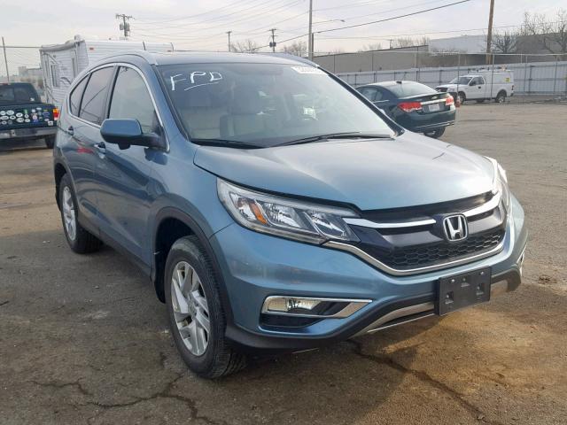 5J6RM4H71FL043381 - 2015 HONDA CR-V EXL TEAL photo 1