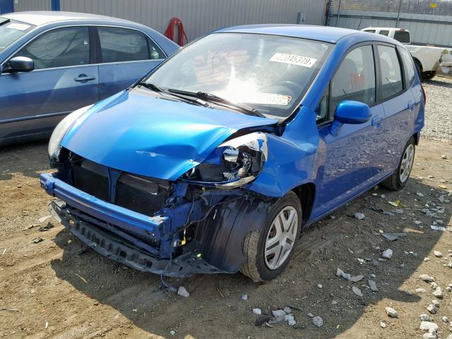 JHMGD38497S002810 - 2007 HONDA FIT BLUE photo 2