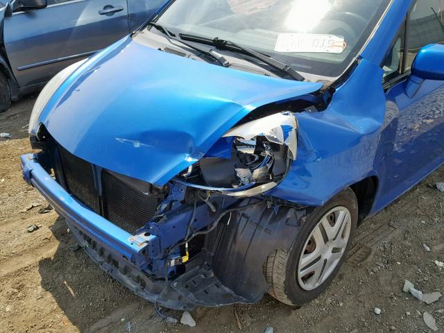 JHMGD38497S002810 - 2007 HONDA FIT BLUE photo 9