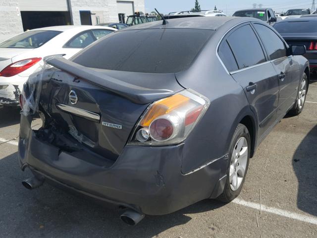 1N4CL21E87C237179 - 2007 NISSAN ALTIMA HYB BLUE photo 4