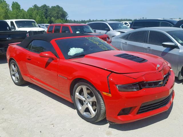 2G1FK3DJ2F9276003 - 2015 CHEVROLET CAMARO 2SS RED photo 1