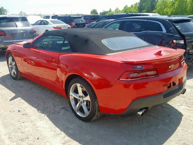 2G1FK3DJ2F9276003 - 2015 CHEVROLET CAMARO 2SS RED photo 3