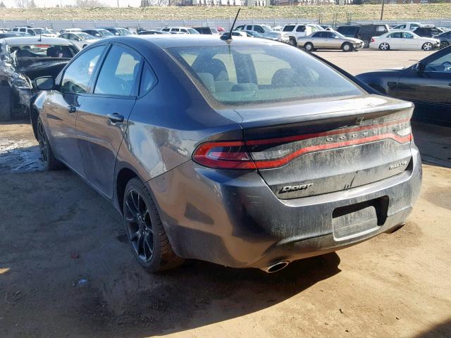 1C3CDFBB4FD225367 - 2015 DODGE DART SXT CHARCOAL photo 3