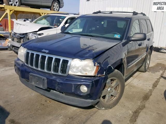 1J4HR58N76C185753 - 2006 JEEP GRAND CHER BLUE photo 2