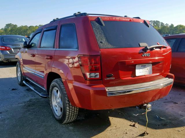 1J4HS58N06C172301 - 2006 JEEP GRAND CHER BURGUNDY photo 3