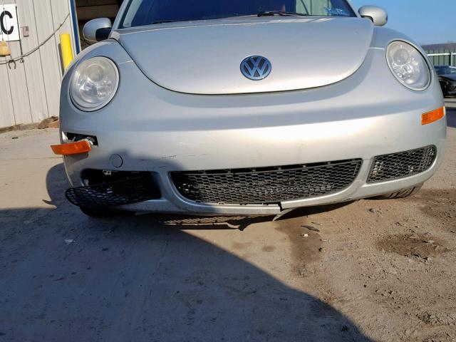 3VWSG31Y09M412419 - 2009 VOLKSWAGEN NEW BEETLE ვერცხლისფერი ფოტო 9