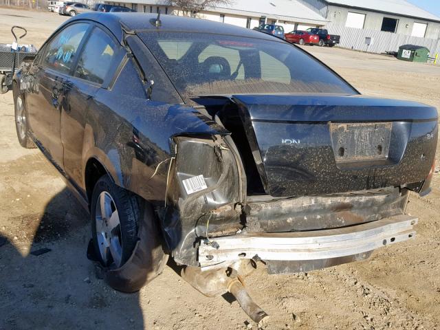 1G8AW15B06Z202662 - 2006 SATURN ION LEVEL BLACK photo 3