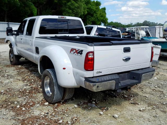 1FT8W4DT4DEB49727 - 2013 FORD F450 SUPER WHITE photo 3