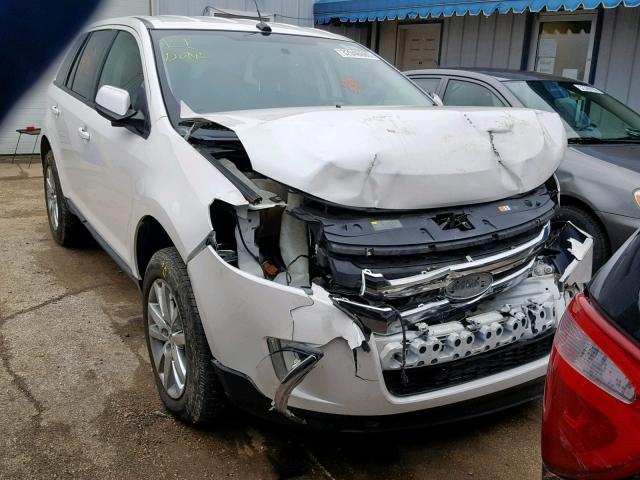 2FMDK4JC5DBA10647 - 2013 FORD EDGE SEL WHITE photo 1