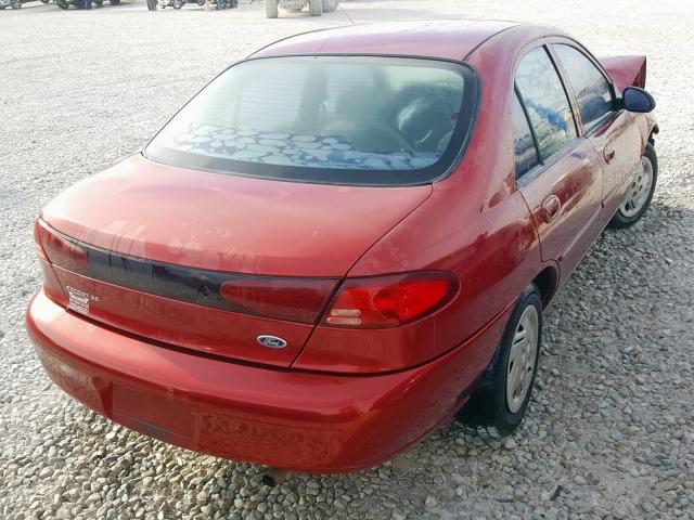 3FAFP13P1YR234167 - 2000 FORD ESCORT RED photo 4