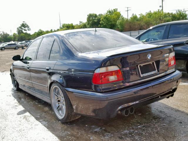 WBSDE93412CF90048 - 2002 BMW M5 BLUE photo 3