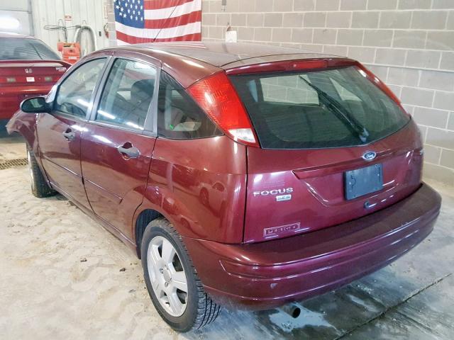 1FAHP37N46W238429 - 2006 FORD FOCUS ZX5 BURGUNDY photo 3