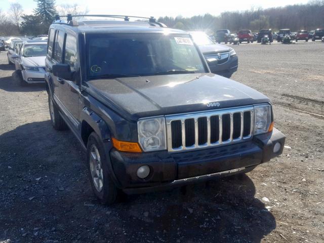 1J8HG58277C567664 - 2007 JEEP COMMANDER BLACK photo 1