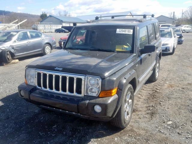 1J8HG58277C567664 - 2007 JEEP COMMANDER BLACK photo 2