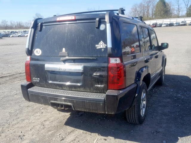 1J8HG58277C567664 - 2007 JEEP COMMANDER BLACK photo 4