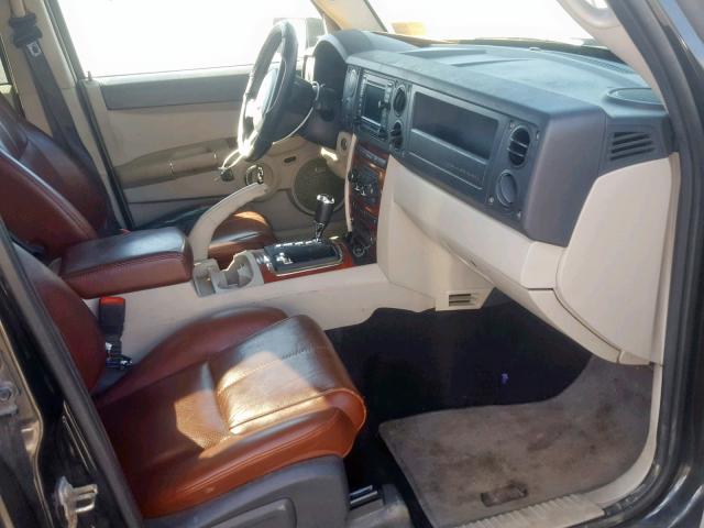 1J8HG58277C567664 - 2007 JEEP COMMANDER BLACK photo 5