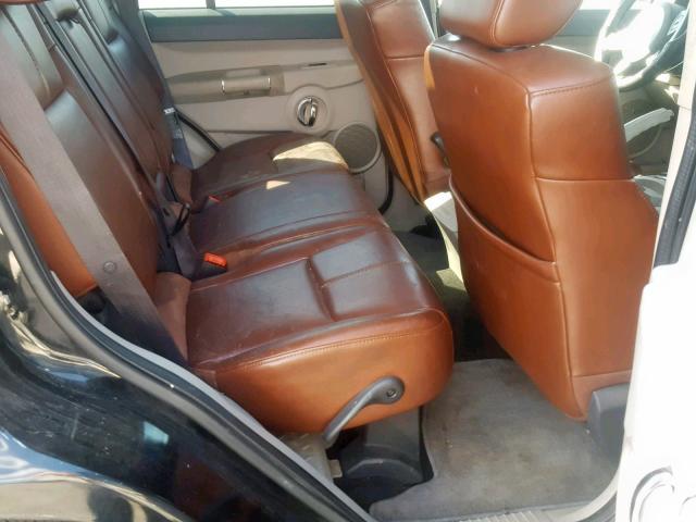 1J8HG58277C567664 - 2007 JEEP COMMANDER BLACK photo 6