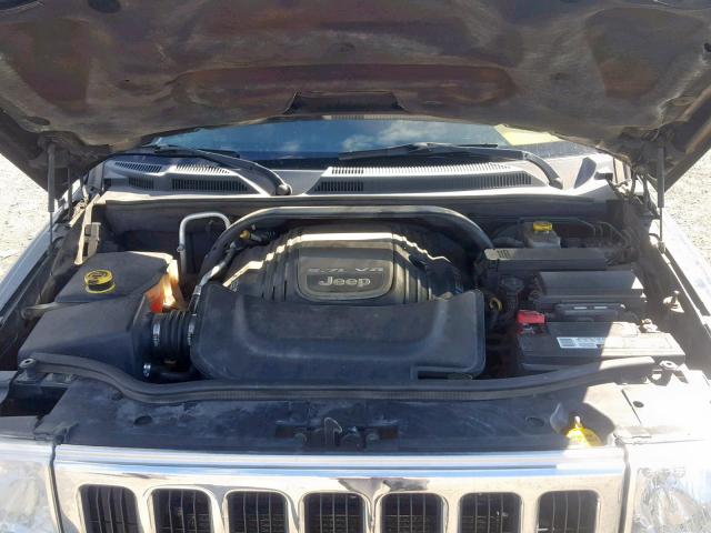 1J8HG58277C567664 - 2007 JEEP COMMANDER BLACK photo 7