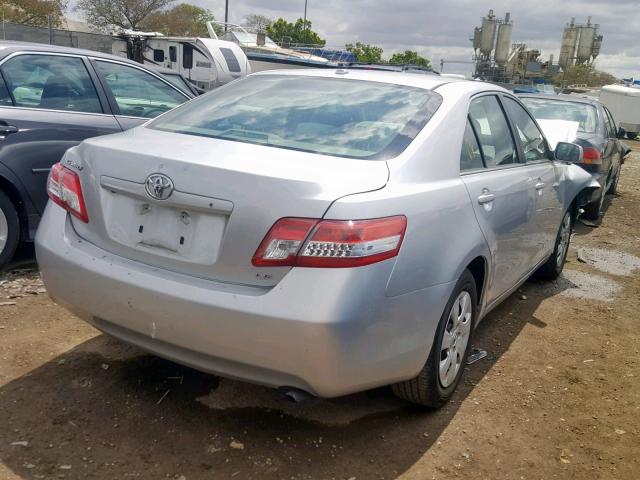 4T4BF3EK4BR157577 - 2011 TOYOTA CAMRY BASE SILVER photo 4