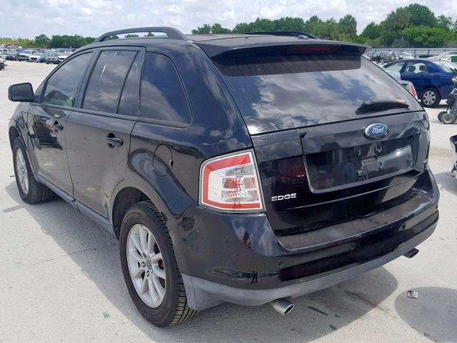 2FMDK38CX7BA62165 - 2007 FORD EDGE SEL BLACK photo 3