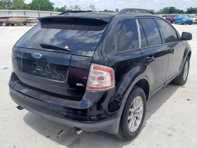 2FMDK38CX7BA62165 - 2007 FORD EDGE SEL BLACK photo 4