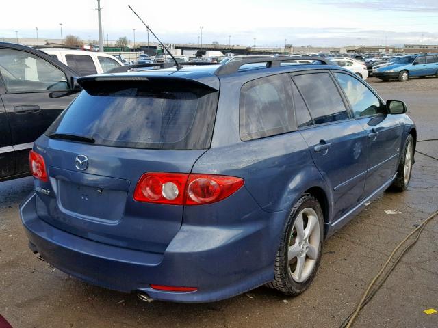 1YVHP82D555M50731 - 2005 MAZDA 6 S BLUE photo 4