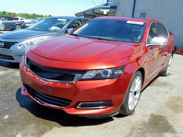 2G1155S31E9295769 - 2014 CHEVROLET IMPALA LTZ MAROON photo 2