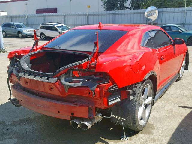 2G1FS1EEXE9700029 - 2014 CHEVROLET CAMARO Z28 RED photo 4