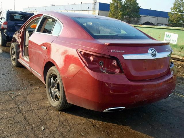 1G4GE5EDXBF224266 - 2011 BUICK LACROSSE C BURGUNDY photo 3